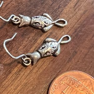 EUC sterling silver cat earrings